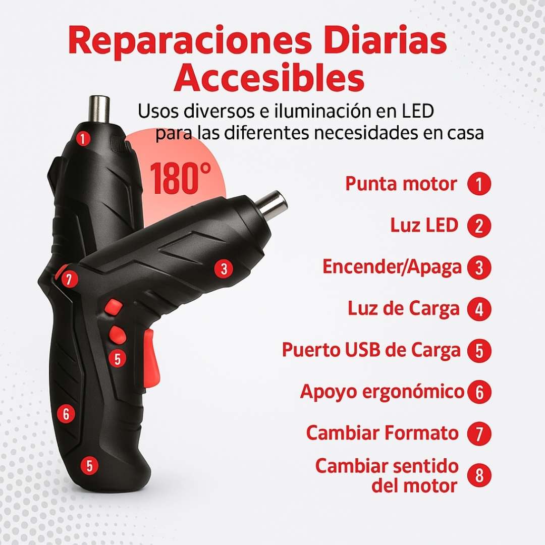 MINI TALADRO MULTIFUNCIONAL USB